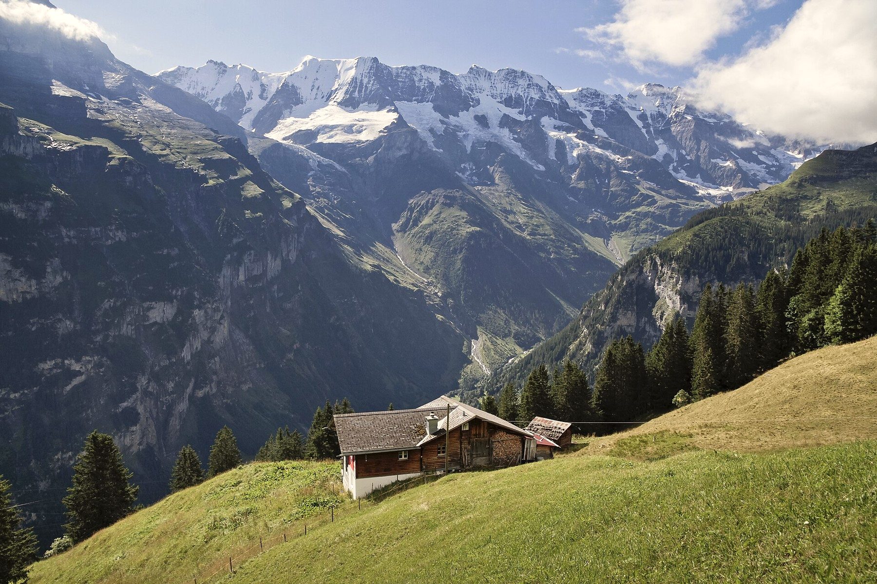 ขึ้น Schilthorn · หมู่บ้านบนหน้าผา Mürren & Gimmelwald